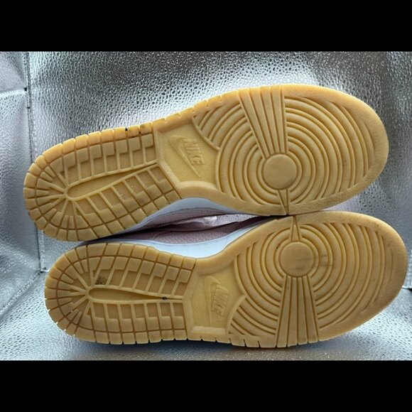 Size 11 Nike Dunk Low Teddy Bear Light Soft Pink Athletic Running Suede Sneaker - Picture 8 of 10